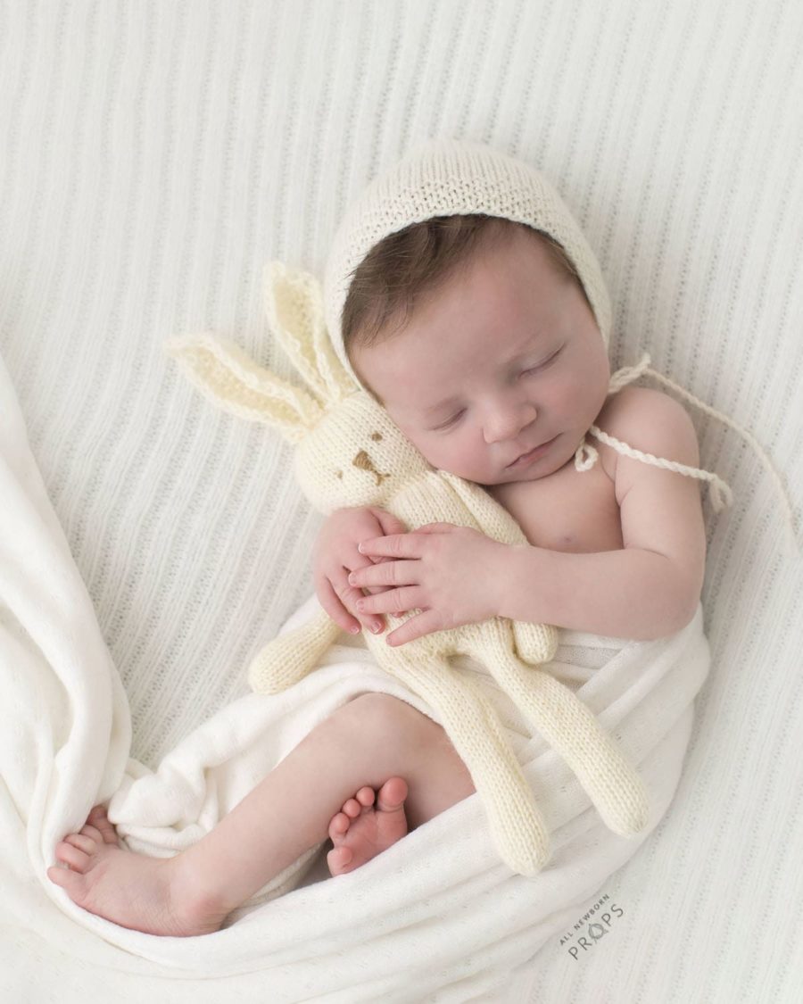 newborn-knitted-bonnet-photography-props-white-boy-wrap-europe