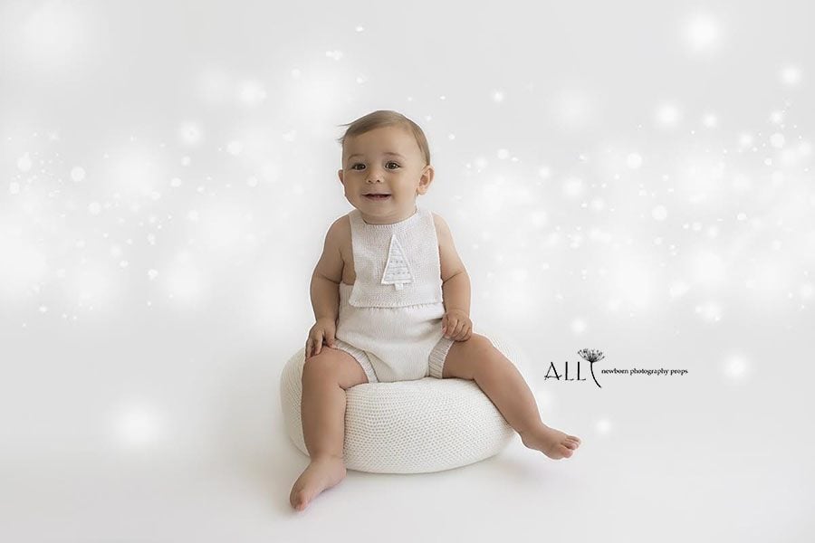 Infant Baby Photography Prop Overalls Pants Photo Shoot Floral Romper Outfit