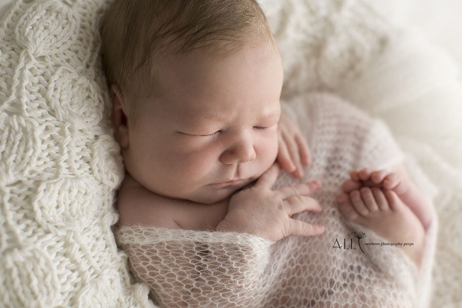 Newborn Posing Bag - 'Create-a-Nest'™ Hudson white eu
