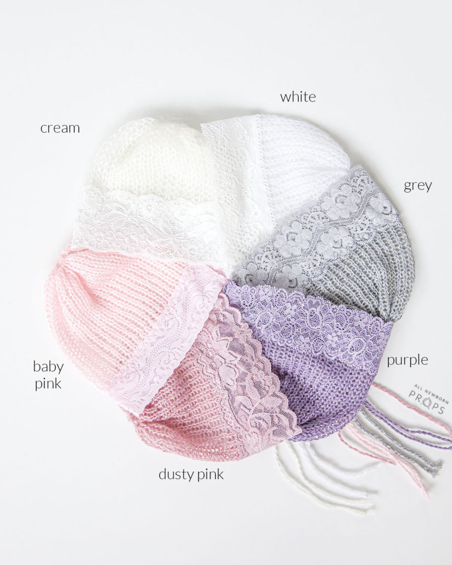 newborn-girl-bonnet-knitted-lace-europe-Häubchen