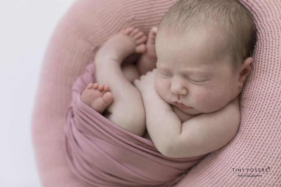 Newborn Poser ‘Create-a-Nest’™ - Best Newborn Girl Photo Prop pink all newborn props uk