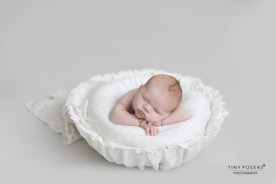 Newborn Photography Basket Prop - Joseph Vessel Europe prop shop white