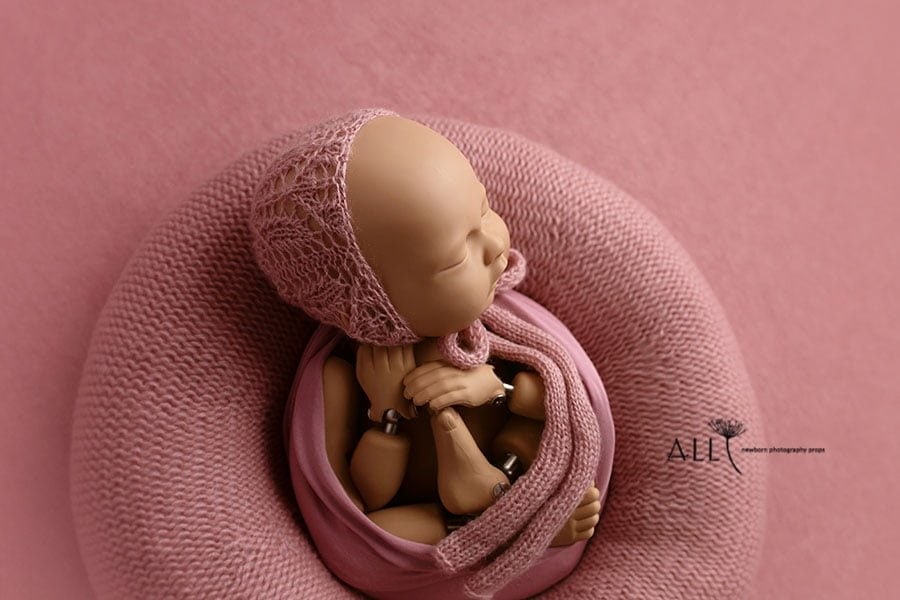 Baby Photography Prop Bundle – Donna/Molly (Dusty Pink) uk