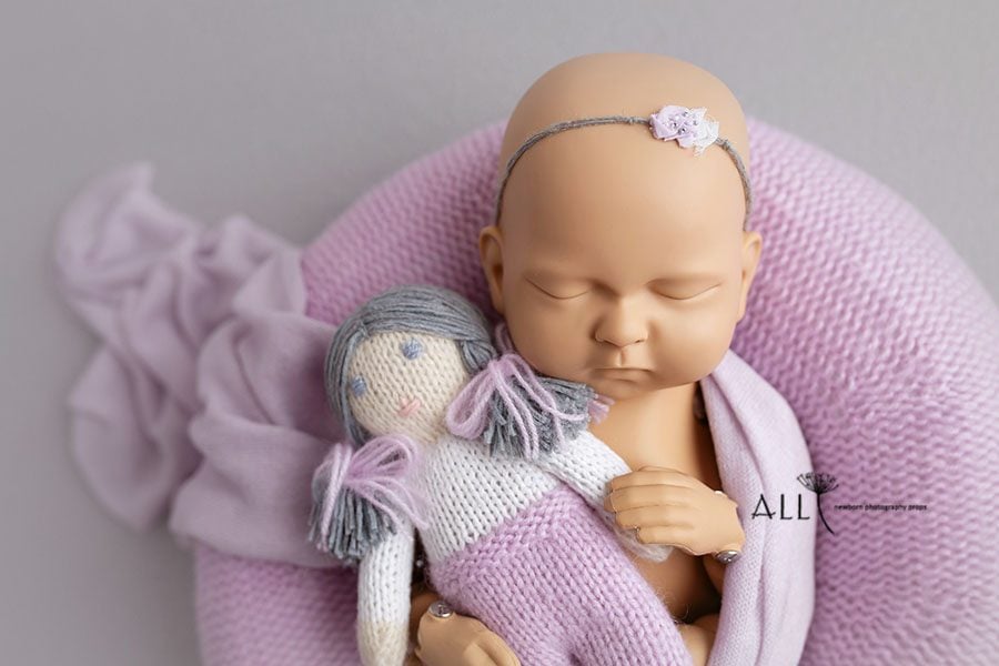 Baby Girl Posing Props Set - New Born Baby Headband - UK