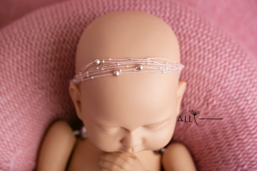 newborn photo props girl headband poser