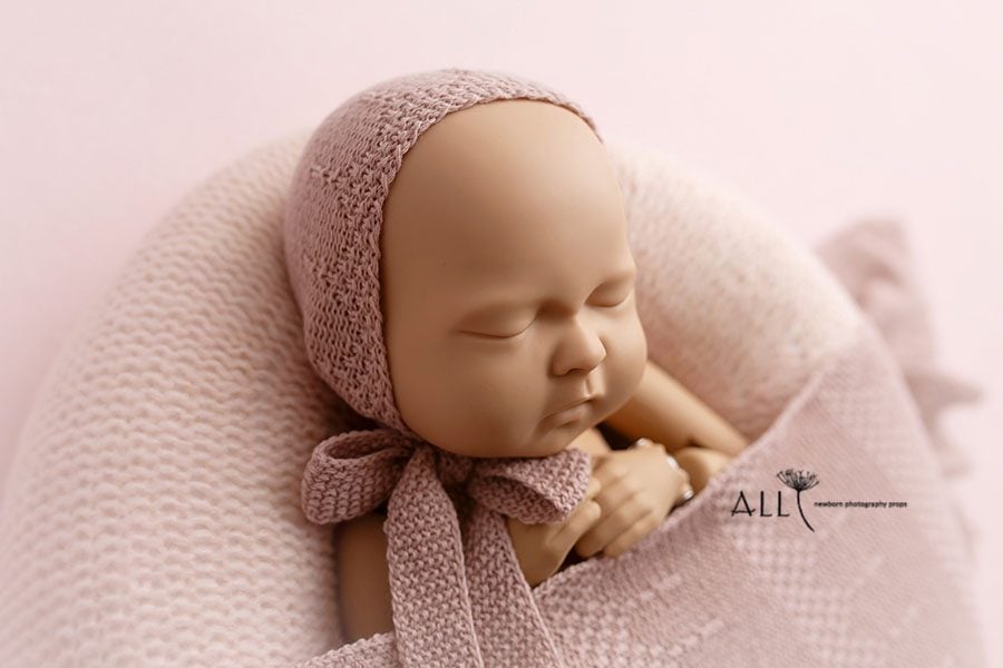 Newborn Photo Props Girl Set – Donna/Darrell (Blush) Europe