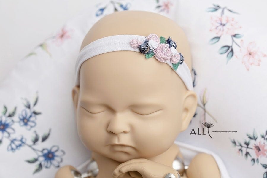 Flower Newborn Baby Headband - Ursula - All Newborn Props