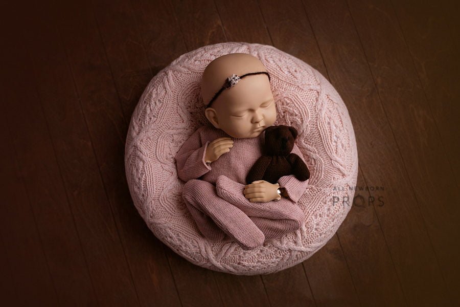 CHBC 1 Set Newborn Photography Prop Outfits Professional Posing Baby Blanket and Hat for Baby Photoshoot Props Accessories 