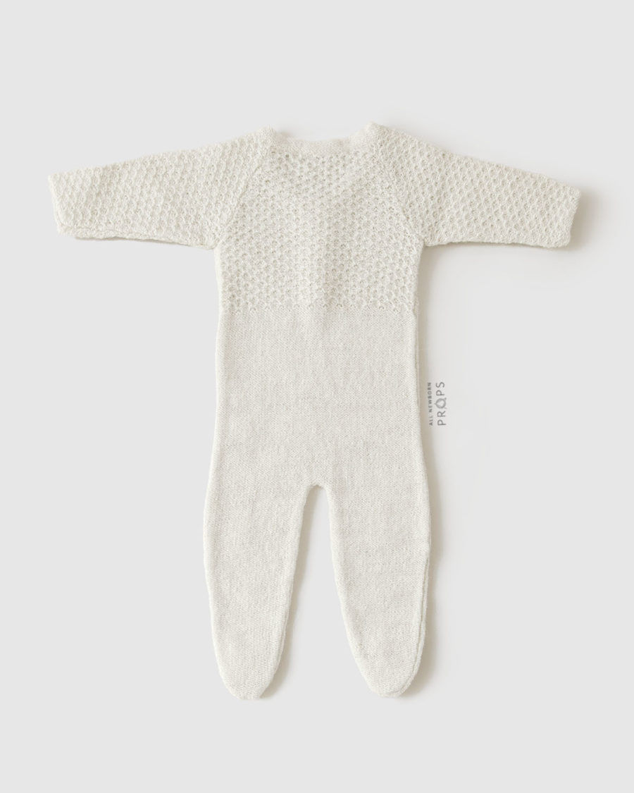 Newborn-Photo-Outfits-Girl-knitted-romper-clothing-props-cream-white-europe