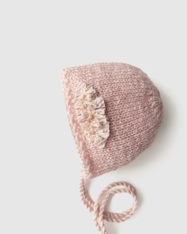 newborn-bonnet-photography-prop-girl-vintage-knitted-pink-europe