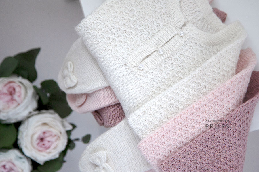 newborn-photo-outfits-girl-knitted-sleeper-white-cream-pink-eu