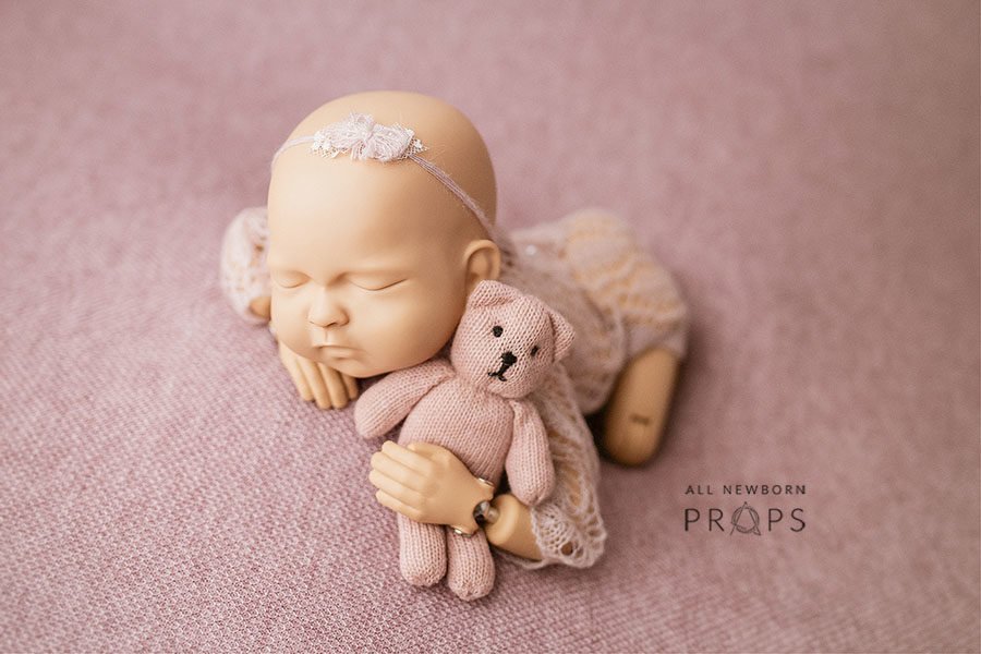 Baby Photoshoot Props - Travon/Justine Bundle: Dusty Pink Edition eu uk