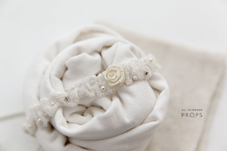 Baby-Photography-Accessories-set-girl-wrap-tie-back-headband-heart-white-europe
