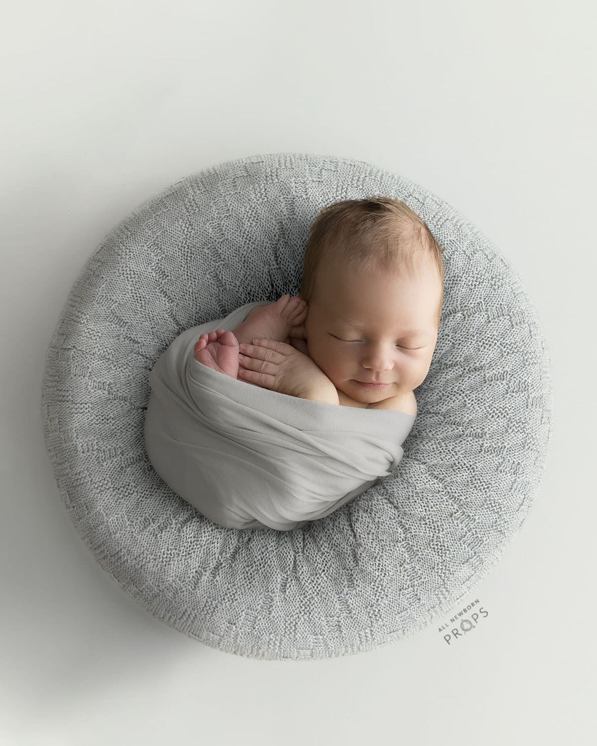 2x Newborn Photography Pillow Infant Squishy Poser Posing Photo Prop Grey 