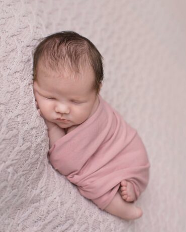 Jersey Fabric Newborn Wraps - Molly (Rose Pink)