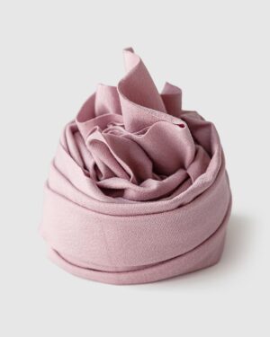Soft stretchy rose pink jersey wrap - a prop for a newborn session