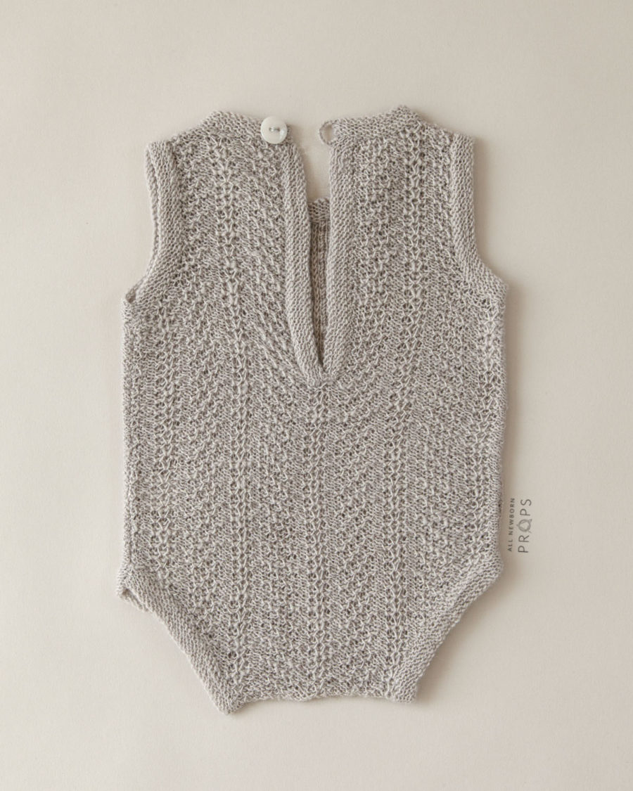 newborn-picture-outfits-vest-bodysuits-boy-grey-europe-knitted-vintage-texture-neutral-organic