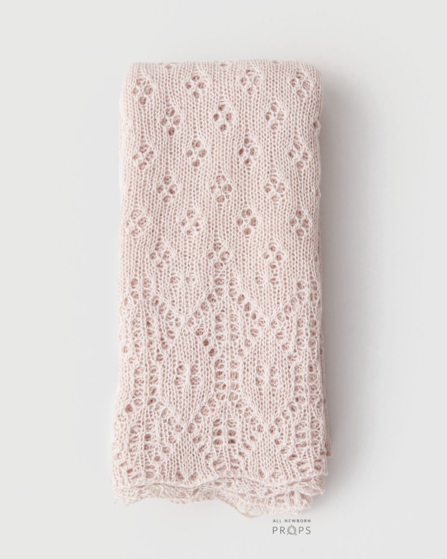 Newborn-Baby-Blanket-Shawl-Layer-knitted-lacy-wrap-pink-boho-girl-decke-photo-props-europe