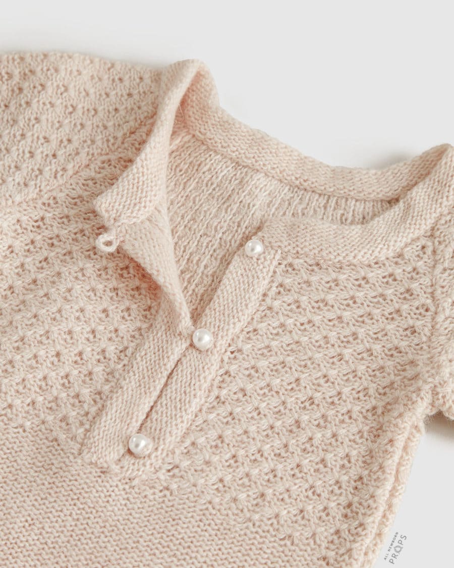 Newborn-Photo-Outfits-Girl-knitted-romper-clothing-props-blush-europe