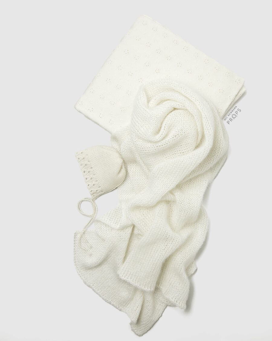 Newborn-Photography-Props-Coordinated-Bundle-neutral-white-drop-wrap-bonnet-europe