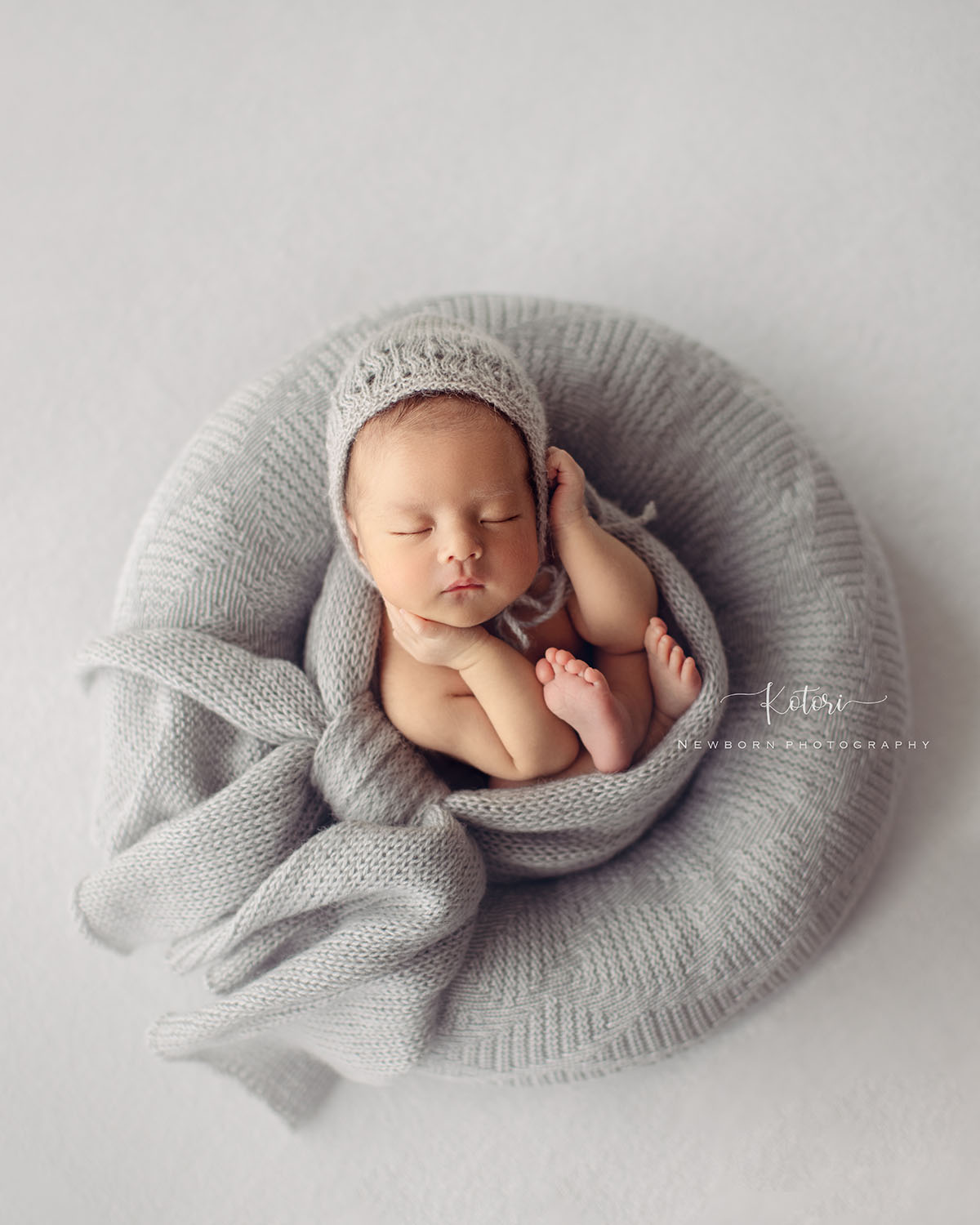 posing pillow newborn photography props set boy wrap bonnet grey europe