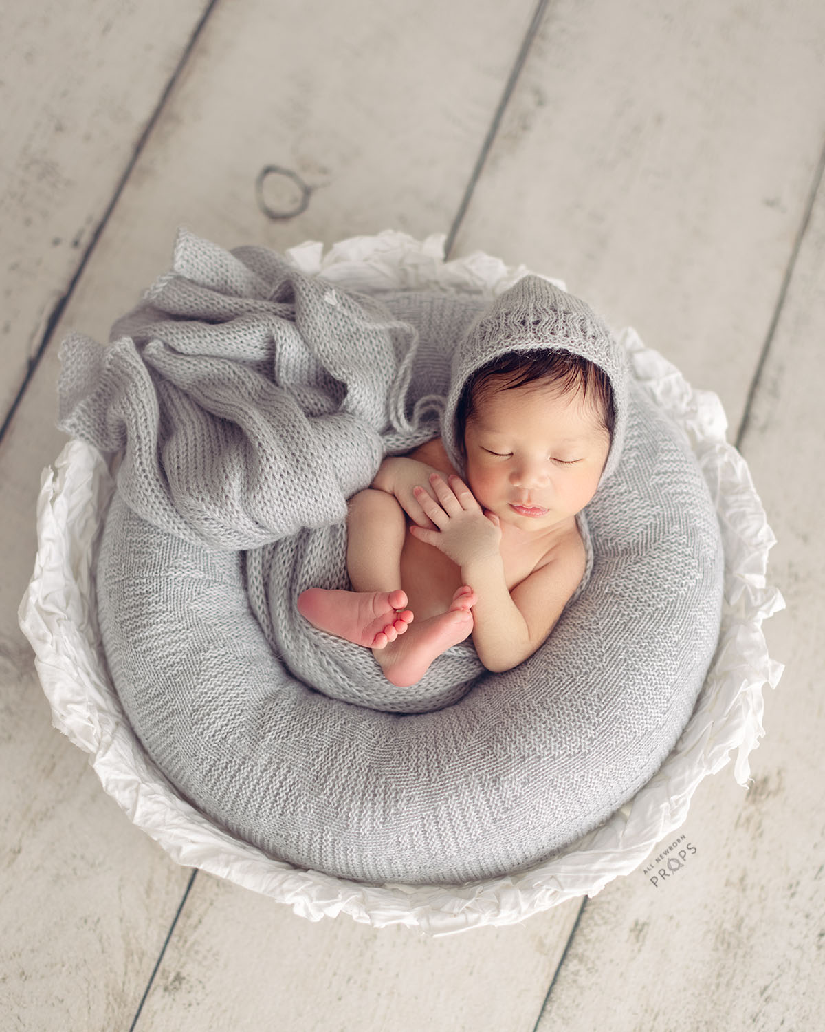 posing pillow newborn photography props set boy wrap hat neutral grey europe