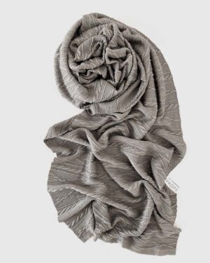 Stretch Knit Wrap for Newborn Photography - Quentin (Dark Grey)