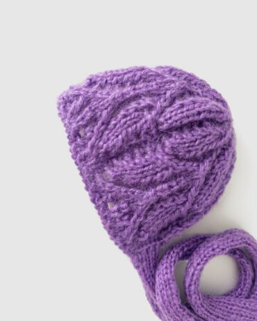 newborn-girl-bonnet-photo-props-vintage-knitted-lace-purple-europe