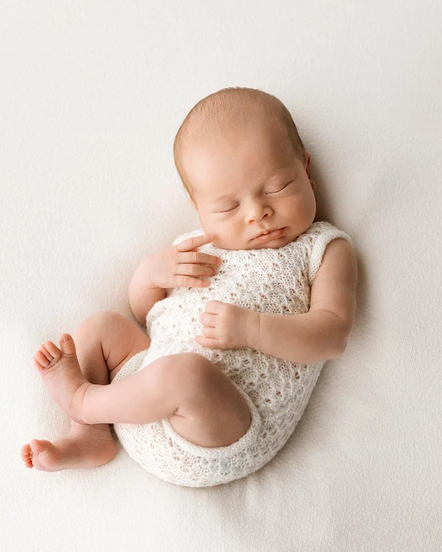 Sleeveless Romper – Newborn Photography Outfit Yona (Cream